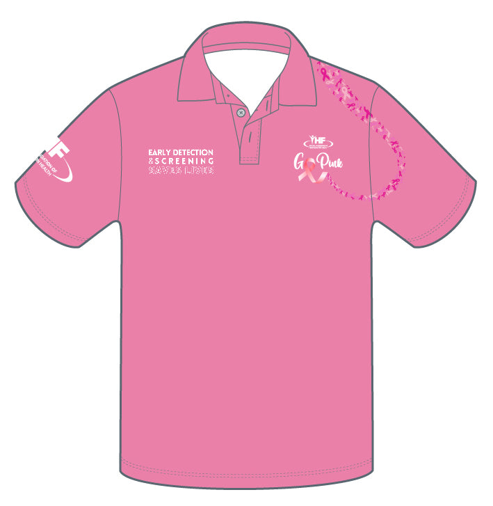 Go Pink Charity 2023 Polo Shirt - Pink